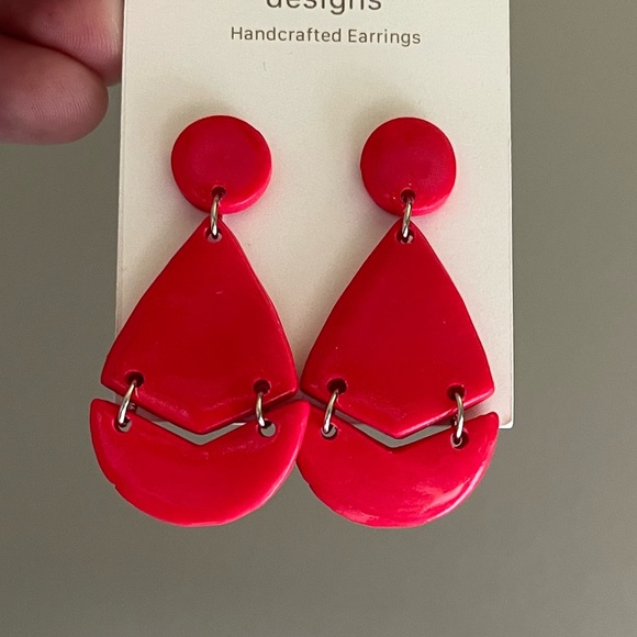 NWT Pink Handmade Earrings - Picture 13 of 13